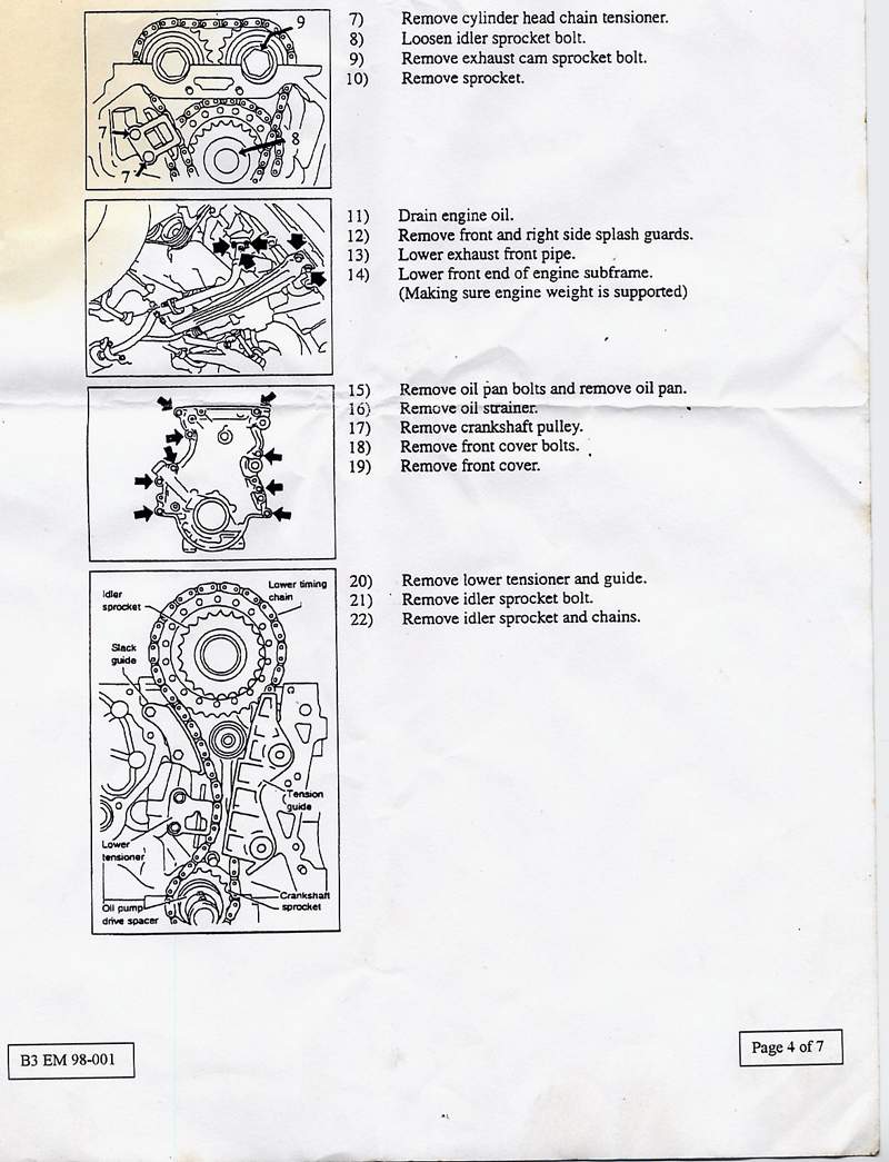 Nissan micra timing chain marks #9