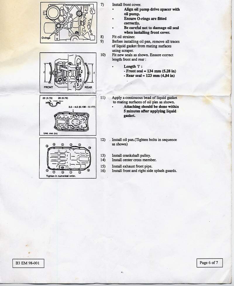 Nissan micra timing chain marks #6