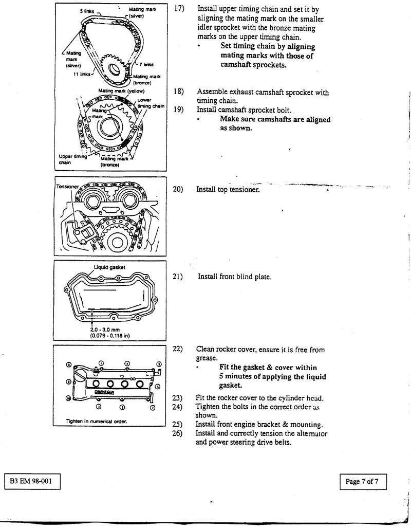 Nissan ka20 timing marks #2